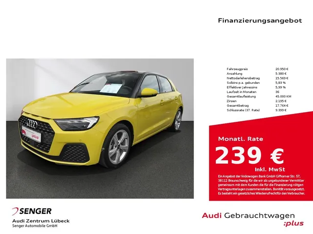 Audi A1 Sportback 25 TFSI Navi virtual LED PDC SHZ 