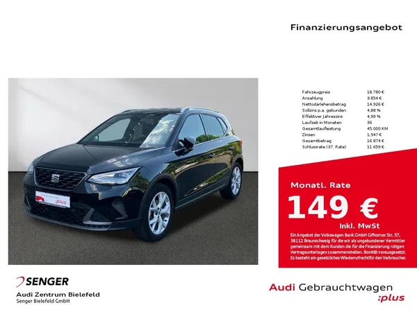 Arona FR 1.0 TSI Navi CarPlay LED Sitzheizung 