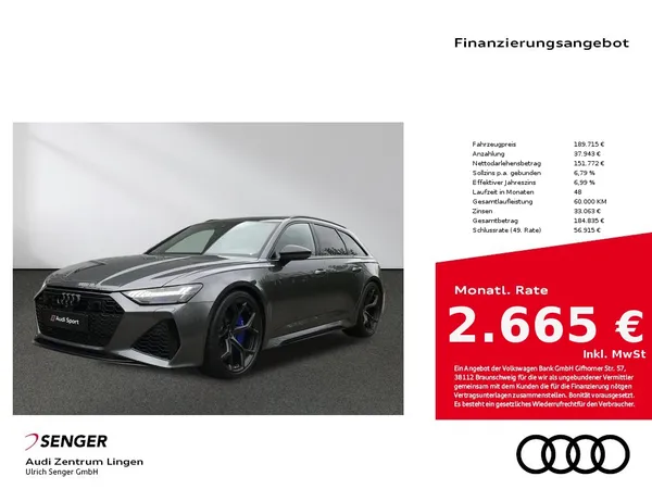 RS6 Avant performance RS-Dynamikp. plus 305km/h 