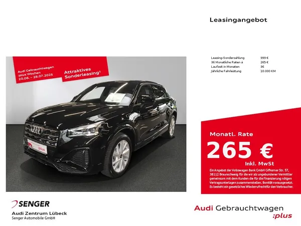 Q2 30 TFSI S line AHK NAVI MATRIX Optik schwarz 