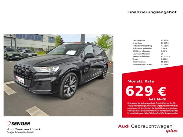 Q7 45 TDI quattro S line AHK Luftfederung Pano. 