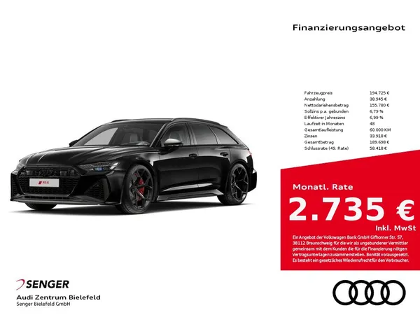 RS6 Avant performance RS Dynamik-Paket plus Navi