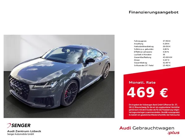 TT Coupé 45 TFSI S line Competition Navi virtual