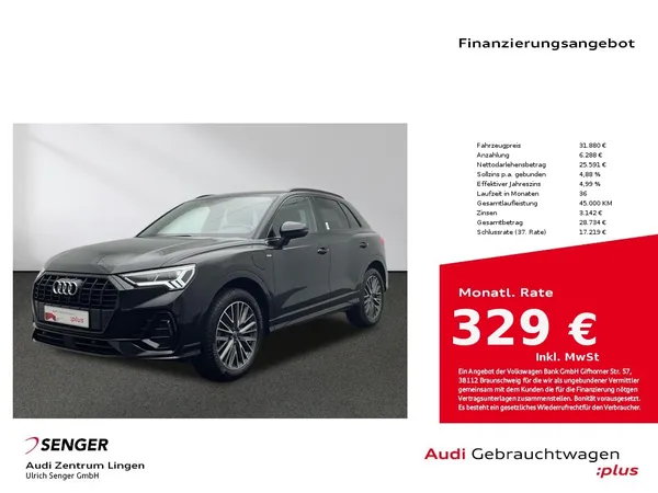 Q3 45 TFSI e S line S tronic MMI LED AHK Sitzh. 