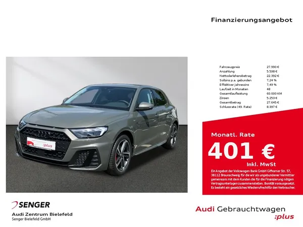 A1 Sportback S line 25 TFSI MMI LED Dynamikpaket