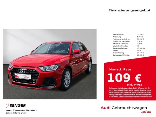 A1 Sportback Advanced 25 TFSI Gepäckraum-Paket 