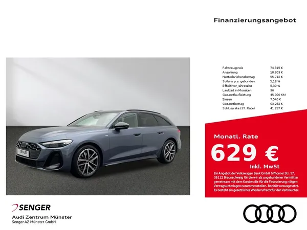 A5 Avant TFSI 150 kW S line 360° Kamera Matrix 