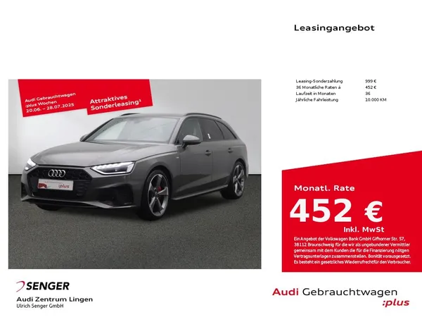 A4 Avant S line 40 TDI Audi connect MMI LED AHK 