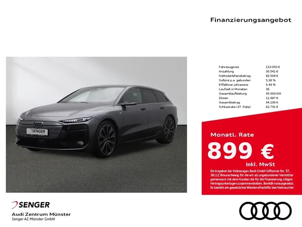 A6 Avant edition one grey e-tron quattro 315 kW 