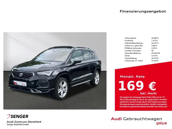 Ateca FR 2.0 TDI DSG CarPlay LED AHK Panorama 