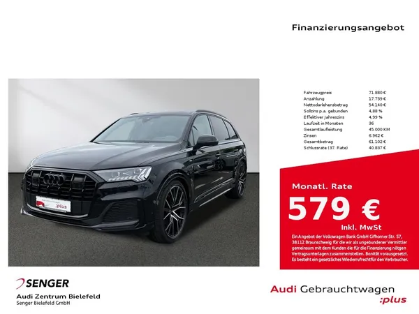 Q7 50 TDI quattro Matrix-LED Panorama B&O Navi 