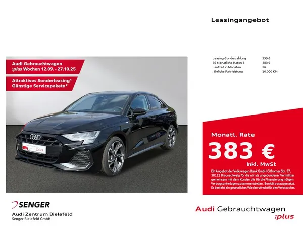 A3 Limousine S line 35 TFSI S tronic MMI LED B&O