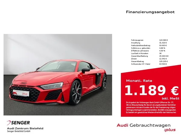 R8 Coupé V10 quattro Optik-Paket LED 