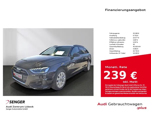A4 Avant 35 TDI S tronic LED Navi PDC GRA virtua