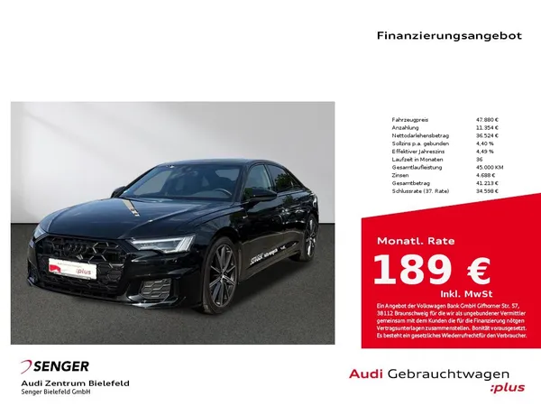 A6 Limousine S line 45 TFSI MMI Matrix-LED AHK 