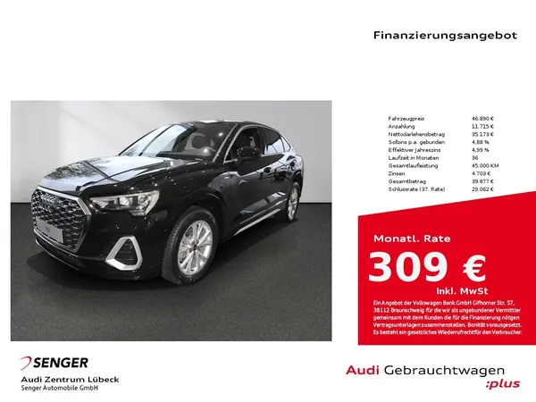 Q3 Sportback S line 35 TDI Kindersicherheits-P. 