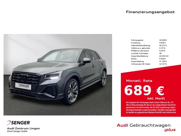 Q2 S line 35 TFSI Optik-Paket Navi LED Sitzhzg. 