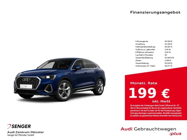 Q3 Sportback 35 TFSI S line MMI Navi LED AHK 