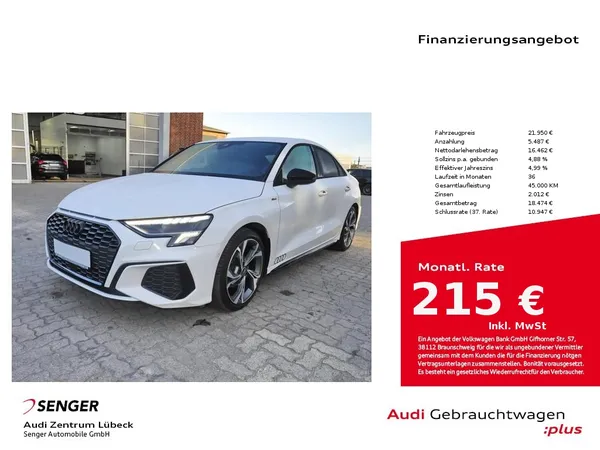 A3 Limousine 30 TDI S line LED NAVI DAB 