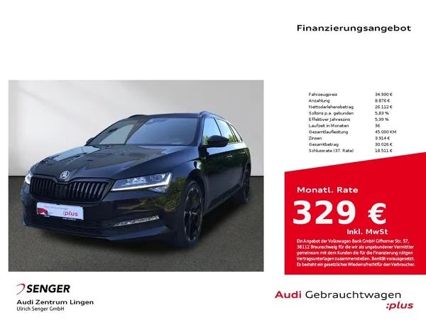 Superb Combi Sportl. 2.0 TDI 4x4 CarPlay Matrix 