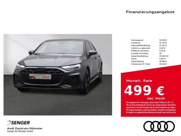 A3 Sportback 35 TFSI S line Kamera Komfortpaket 