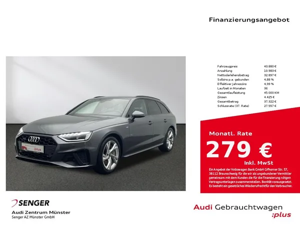 A4 Avant 45 TFSI quattro S line MMI Navi Matrix 