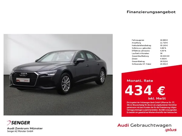 A6 Limousine 45 TDI quattro S tronic MMI LED B&O