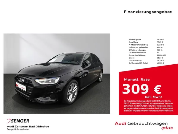 A4 Avant 35 TFSI Advanced S tronic MMI LED AHK 