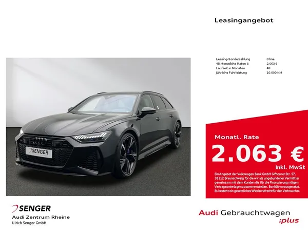 RS6 Avant RS-Dynamikpaket plus B&O Matrix Pano. 