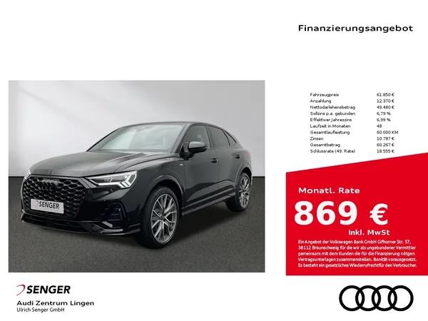 Q3 Sportback S line 35 TFSI Assistenz-Paket Navi