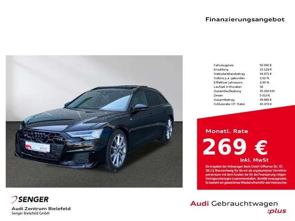 A6 Avant Design 45 TFSI Matrix Pano AHK S line 