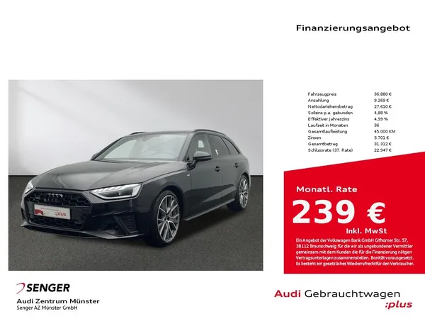 A4 Avant 40 TDI quattro S line LED Pano B&O 