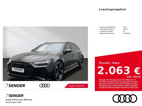 RS6 Avant RS-Dynamikpaket plus B&O Matrix Pano. 