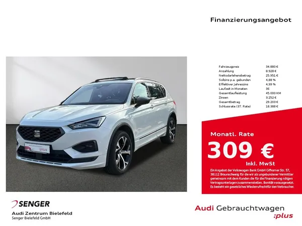 Tarraco FR 2.0 TDI 4Drive CarPlay LED Panorama 