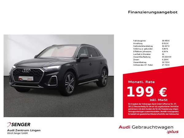 Q5 S line 45 TFSI quattro Luftfederung MMI LED 