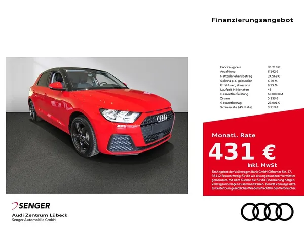 A1 Sportback 25 TFSI Audi connect Sitzheizung 