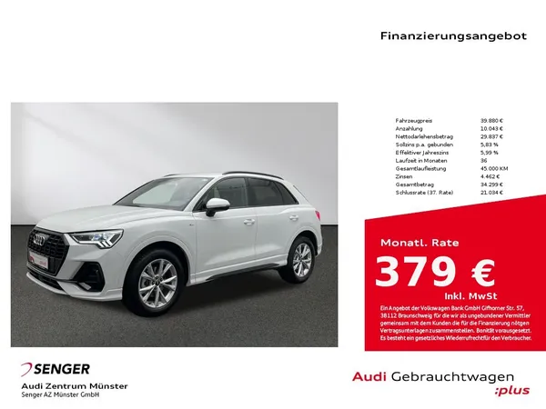 Q3 35 TFSI S line S tronic MMI Navi LED Kamera 