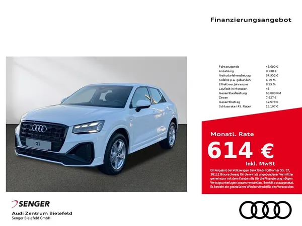 Q2 S line 30 TDI Optikpaket Phone-Box Navi LED 