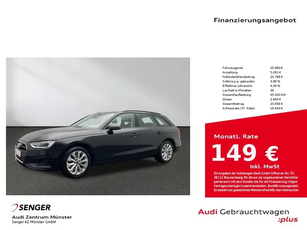 A4 Avant 35 TFSI S tronic MMI Navi LED PDC 
