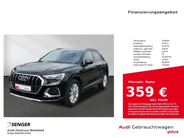 Q3 advanced 35 TDI S tronic MMI LED 