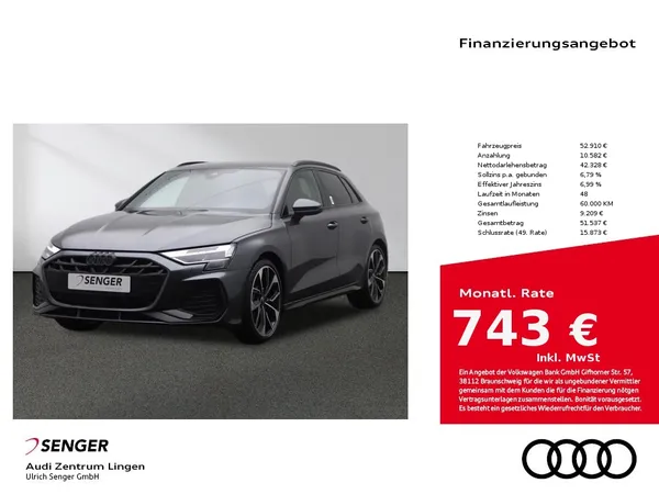 A3 Sportback S line 35 TFSI Optik-Paket Matrix 