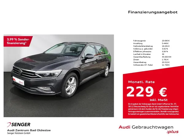 Passat Variant 2.0 TDI Business Navi Matrix HuD 