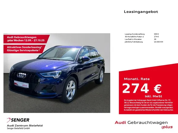 Q3 advanced 35 TFSI S tronic MMI LED AHK 