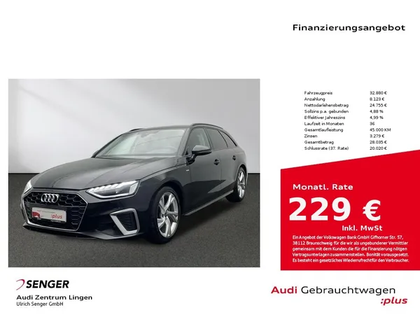 A4 Avant S line 35 TFSI S tronic MMI LED AHK 