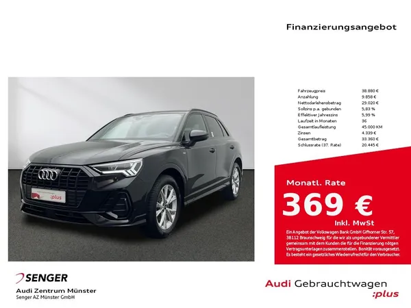 Q3 35 TFSI S line MMI Navi Kamera Voll-LED AHK 