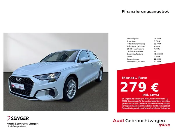 A3 Sportback 40 TFSI e Advanced MMI LED Sitzhzg.