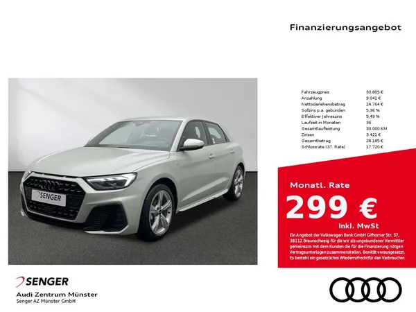 A1 Sportback 25 TFSI S line S tronic Navi LED 