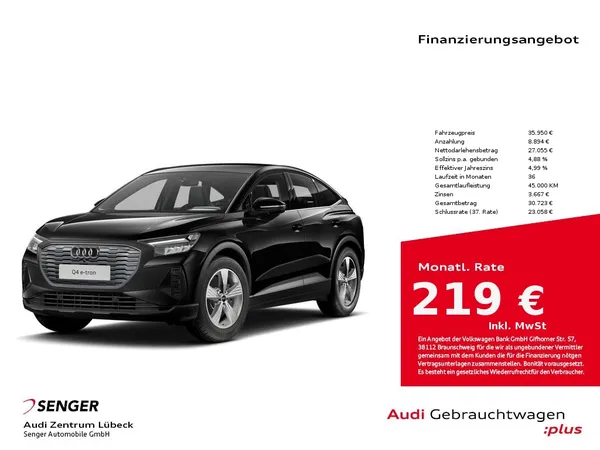 Q4 e-tron Sportback 40 Navi AHK ACC LED Sitzhzg.