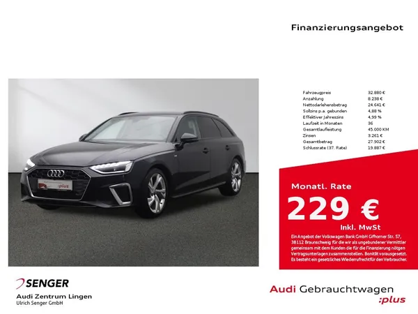 A4 Avant S line 35 TFSI Sitzhzg. MMI LED AHK 