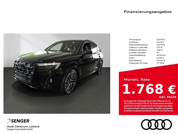 Q7 SUV S line 55 TFSI e quattro Allradlenkung 